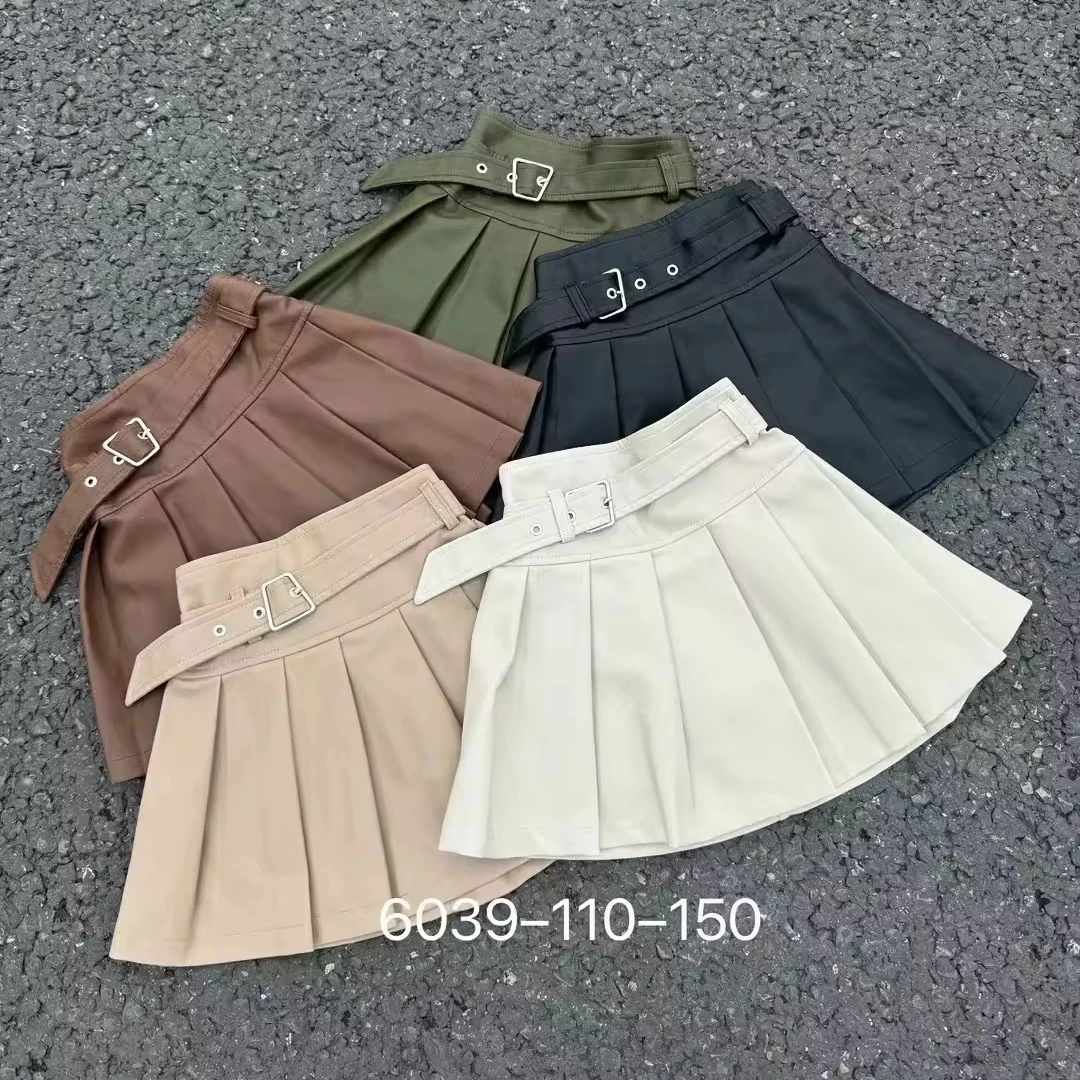 2024 осенне-зимняя новая короткая юбка для девочек