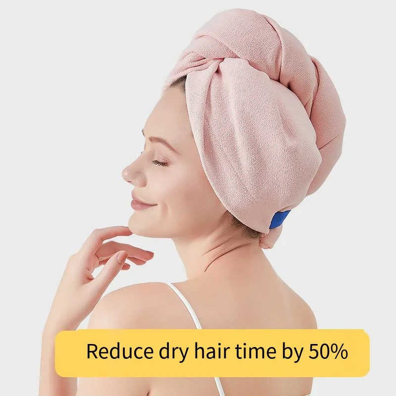 5A Anti-Bacteria Super Absorbent Quick Dry Hair Turban Spa Bathing Microfiber Hair Drying Towel Wrap