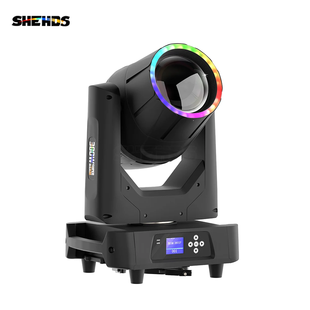 Shehds Outdoor Lyre Beam 380 19r Bulb Double Prism DMX Sharpy 380W Waterproof IP65 Moving Head with LED Ring