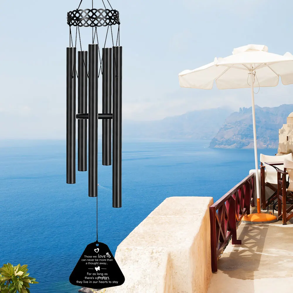 Лидер продаж Amazon, садовые украшения, металлические ветряные колокольчики, памятные ветряные колокольчики, уличные ветряные колокольчики