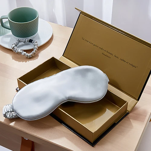 Taihu Snow Custom 22Mm Custom Logo Label Silk Eye Masks Mask Mulberry With Sleeping