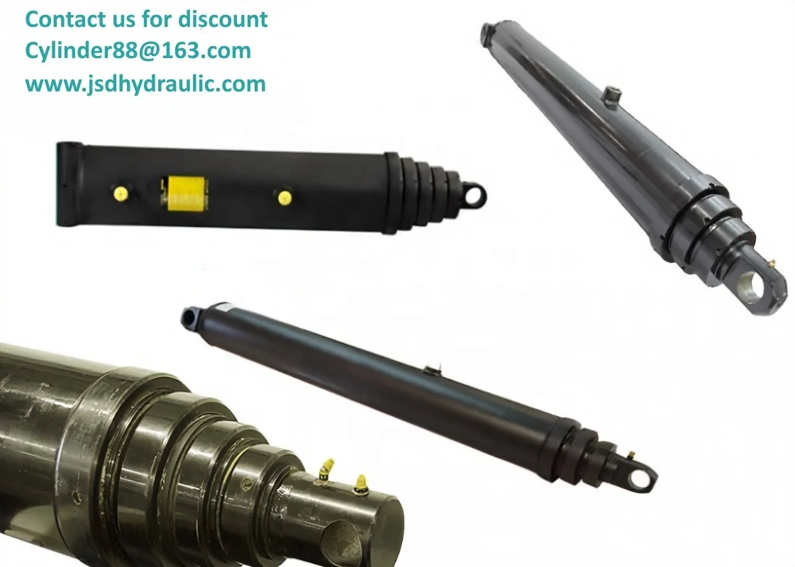 Hydraulic Cylinder Telescopic Trailer,Dump truck Multistage, Customized 3, 4, 5, 6 Stages Lift