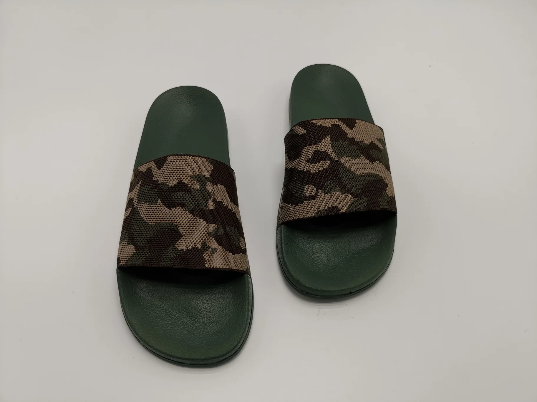 GRS EVA Shoes Lady camouflage Flying fabric upper slide sandal Woman Custom Slippers Open Toe slide