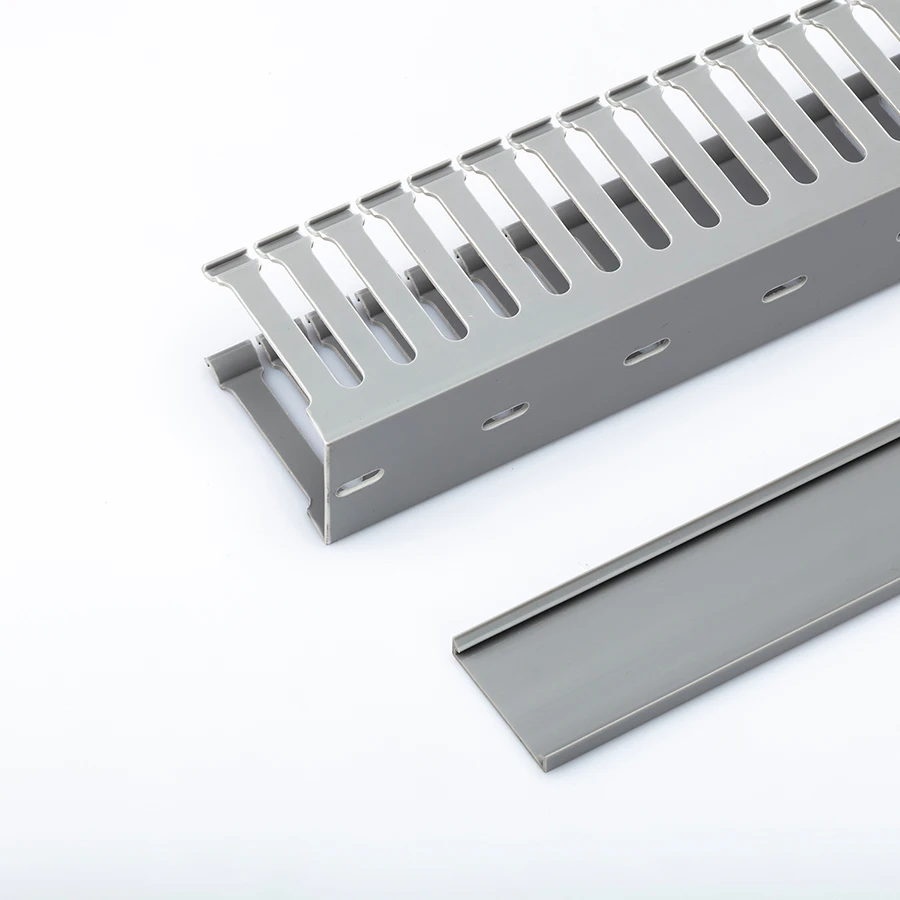 
EASCO Cable Way Tray PVC Extruded Slotted Grey Manufacturer Approved By UL94V0 Electric Panel Building 