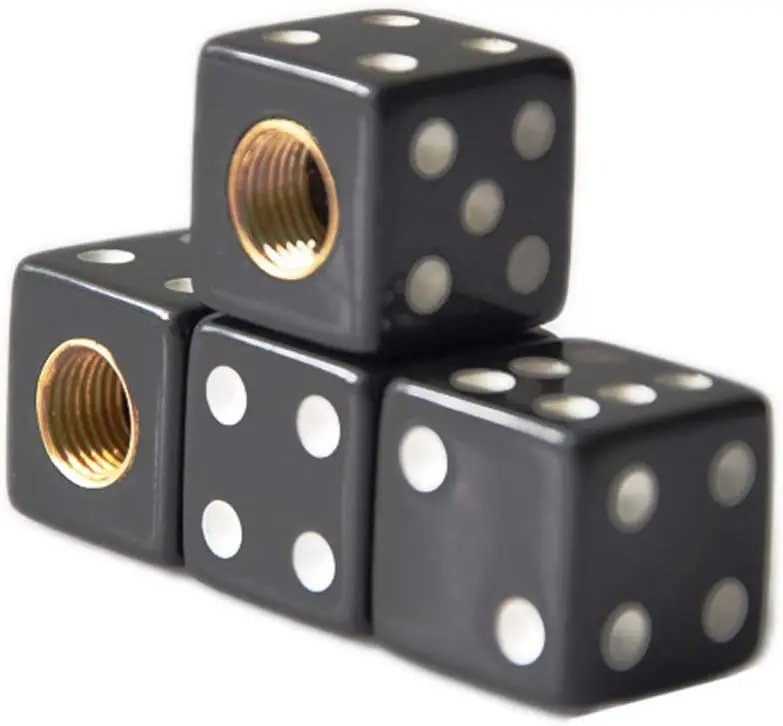 Luminous Wheel Aire Stem Air Cover Dice Rim Florescent Led Aluminum Alloy Tire Valve Cap For Motorcycle