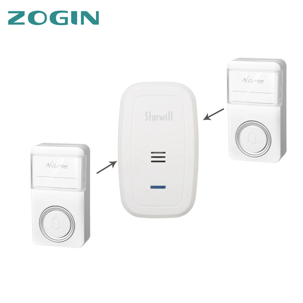 Decorative wireless digital door chime no battery doorbells