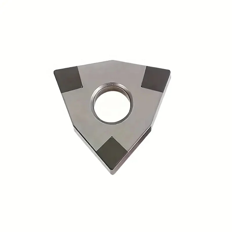 WNMG080404 CBN Cubic Boron Nitride Suitable For High Speed Finishing Of Heat Treated Steel Sintered Ferrous Alloy And Cast Iron