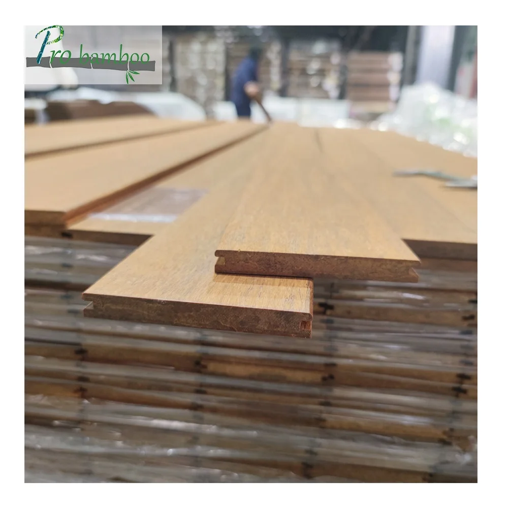 Green landscaping natural bamboo exterior wall panel 100*12mm, 100*18mm wooden facade panel strand woven bamboo wall boards