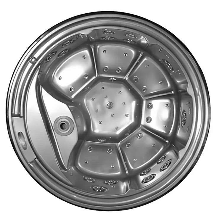 Outdoor thermostatic SPA whirlpool manufacturers direct sales of acrylic light luxury round bath hotel special accommodation