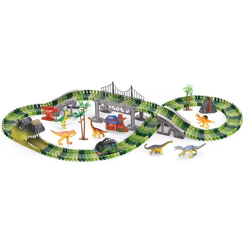 DF Educational dinosaur paradise track Adventure Game toys w/2 slid toy game best selling products train toys