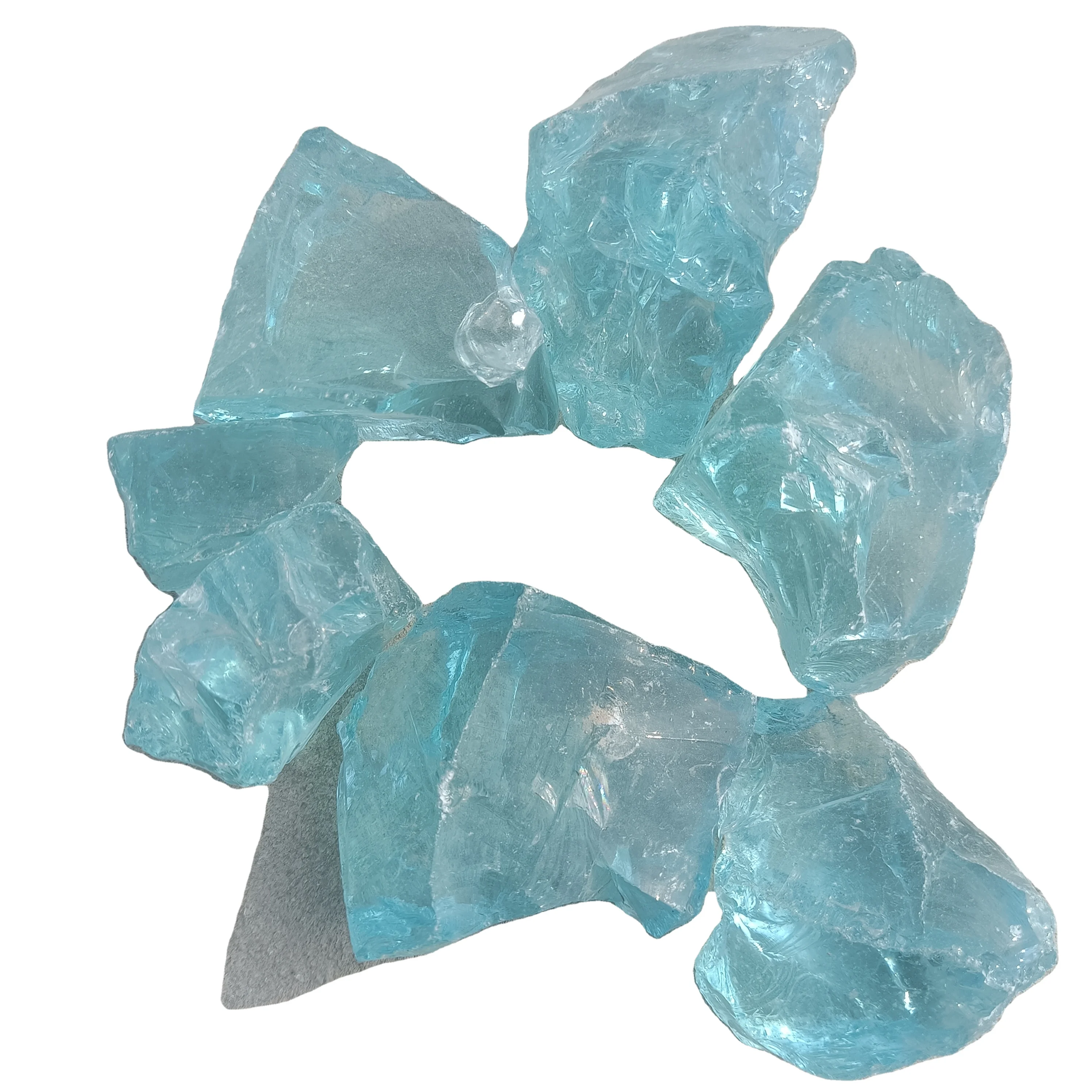 Gabion glass rock crystal rocks glass for landscaping garden glass rocks