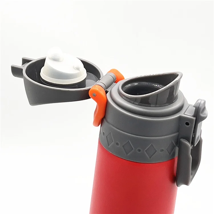 OEM ODM Flip lid stainless steel water bottle leakproof sport nice vacuum flask thermos