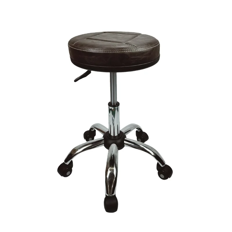 PVC Leather Modern Bar stools Adjustable leather Swivel beauty chair salon barber stool