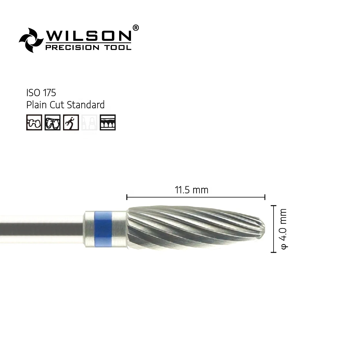 5000920 Domed End Tungsten Carbide Dental Tungsten Steel Bur for Dental Laboratory/Well Sun