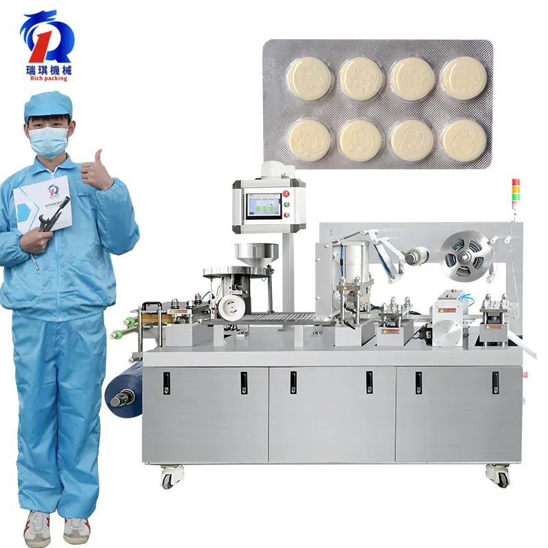 Термоформовка Dpp 160, шипучие таблетки, капсулы, блистерная упаковочная машина для таблеток