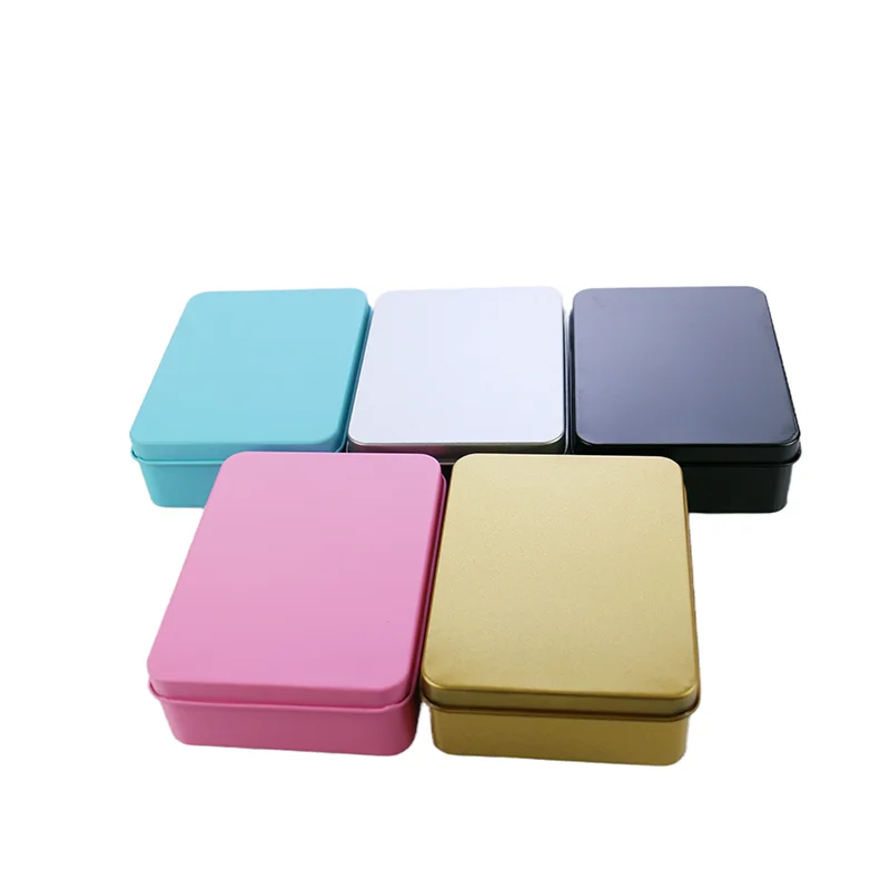 Wholesale Low Price Metal Square Hat Christmas Candy Tin Box for Cookie Chocolate Box Tin Packaging With Lid