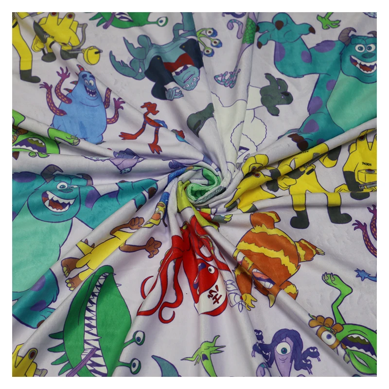  No MOQ Custom Digital Printing Soft Super Fabric For