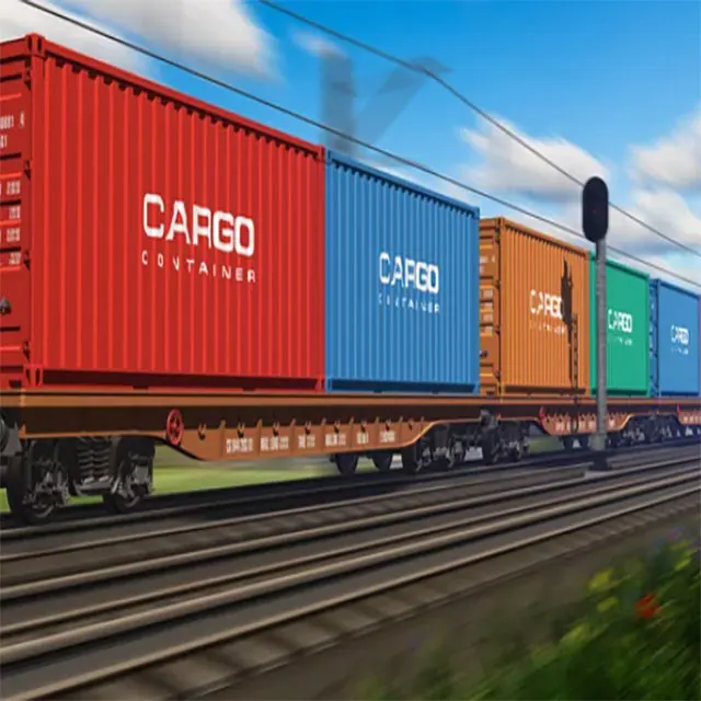 China Forwarding Agent Global Logistics Dropshipping Rail Transport Train Shipping To Uk Europe Germany