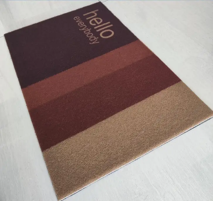 Coir Door Mat Hot Sell 2022 Customized Design Printed PVC Made Backed Coir Mats Texture Surface For Home Outdoor Uses Low Prices