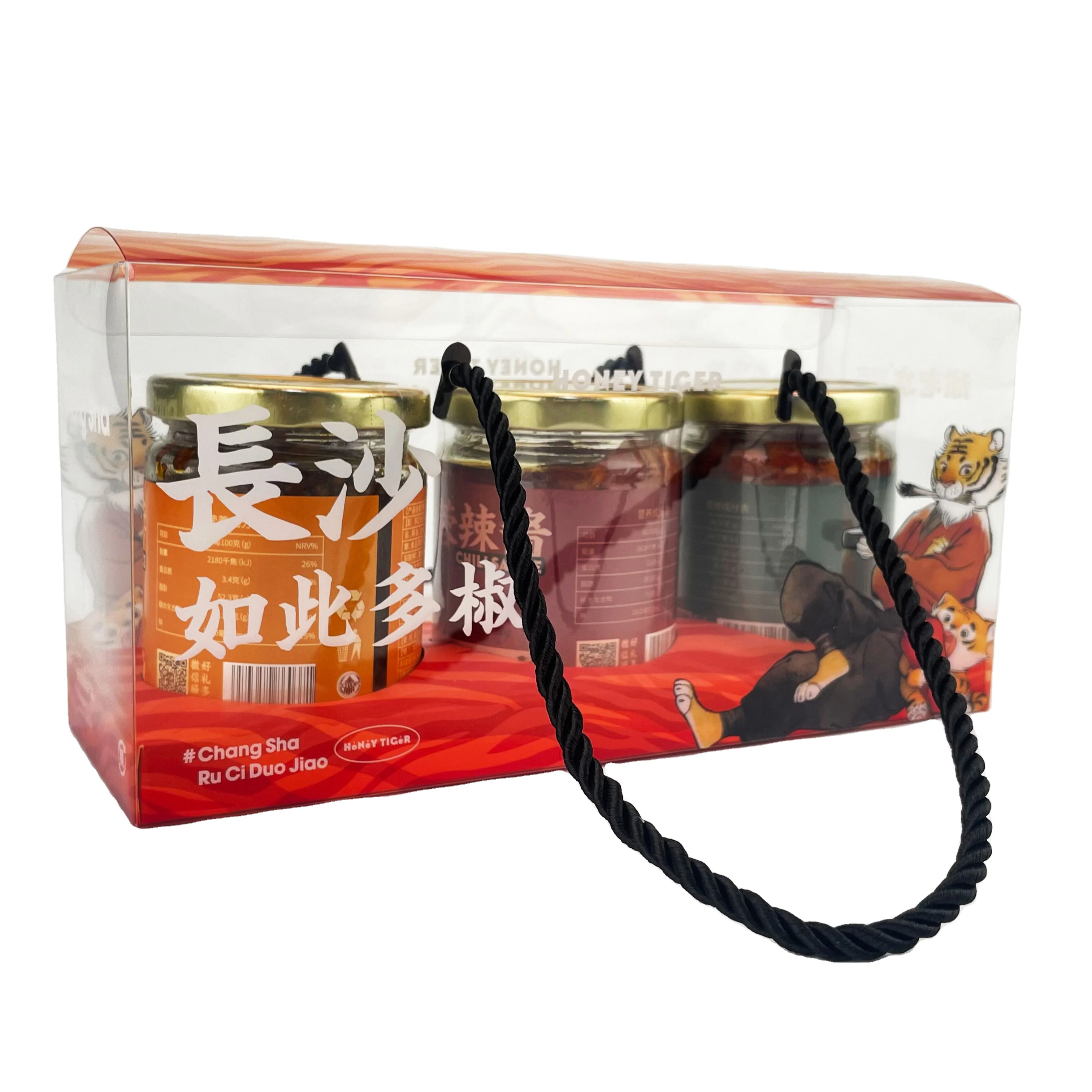 High Quality Rectangular Clear Casing Food Packaging Takeaway Carton Handheld Bakery Cake Packing Box