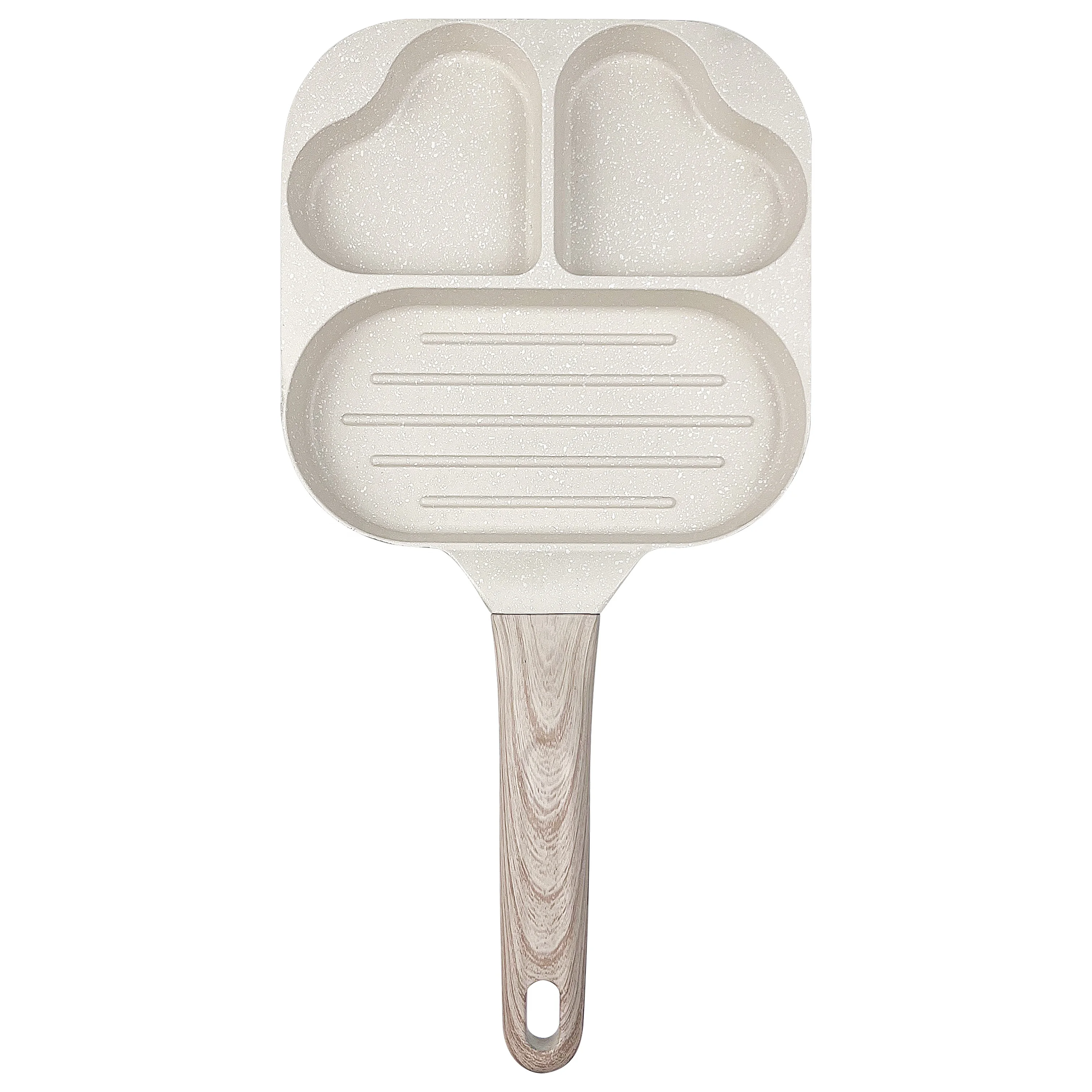 Die Cast non stick frying pan for breakfast Marble Coating fried egg beef Cooking Pans nonstick Kitchen Fry Pans