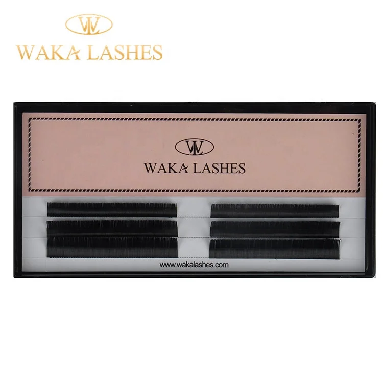 Waka Lashes best selling 0.05 eyelash extensions easy fan blooming eyelash extensions