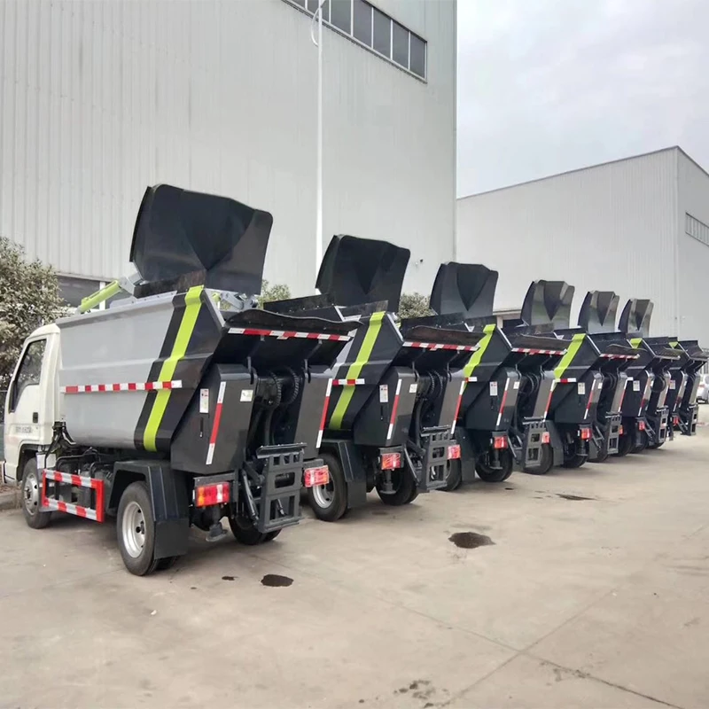 Made In China Garbage Truck City Compression Docking Refuse Collector 4cbm Garbage Compactor Truck For Sale