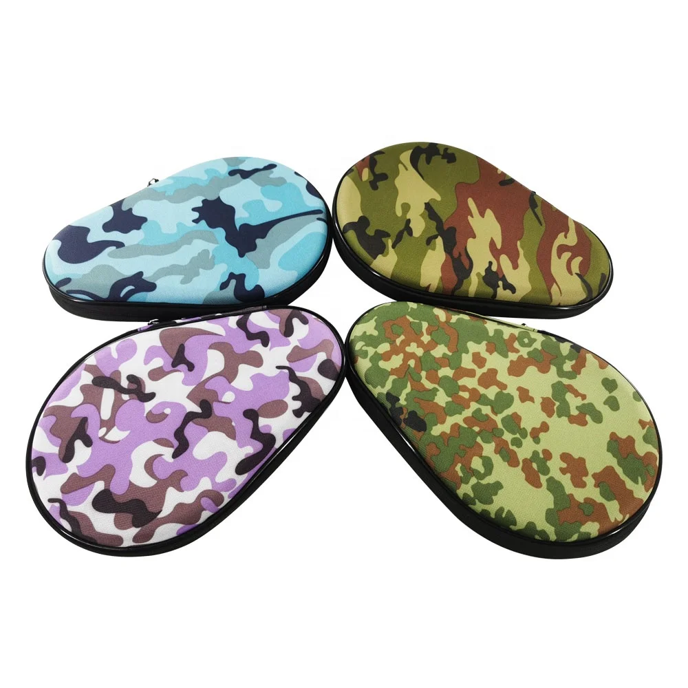 New Camo color EVA hard case  for table tennis rackets carrying protective table tennis bag