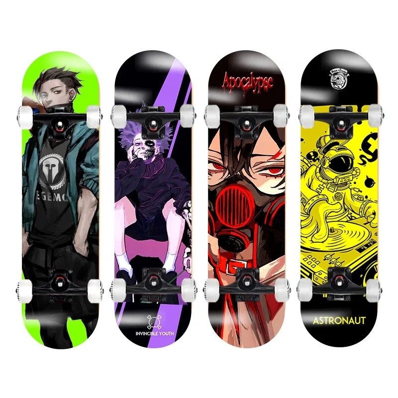 manufacture cheap wood custom skate board design print complete skateboard for adults