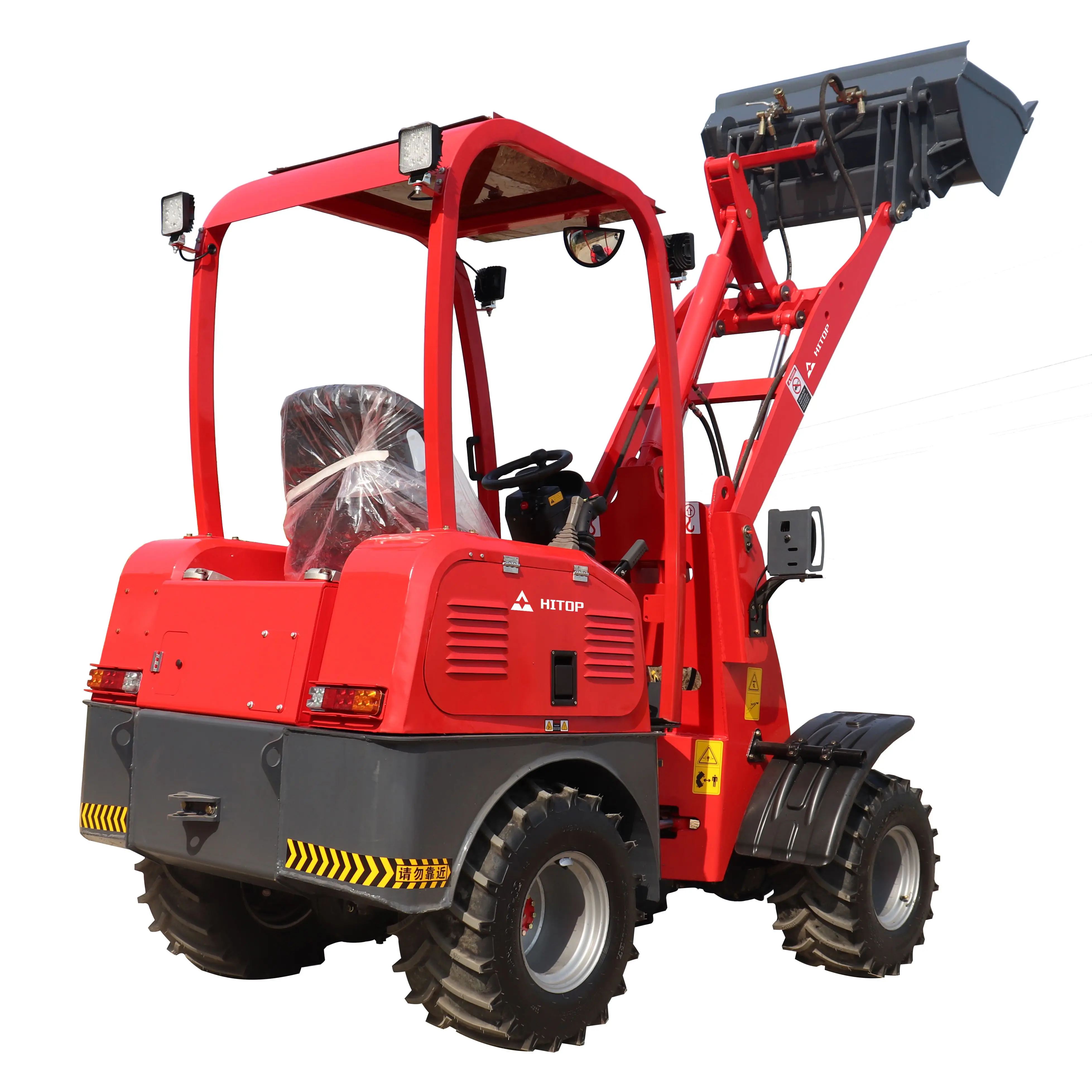 Full Electric Mini Articulated Loader 0.6 Ton 0.8 Ton 1 Ton 5 Ton CE 4WD China Electric Wheel Loader for Agriculture