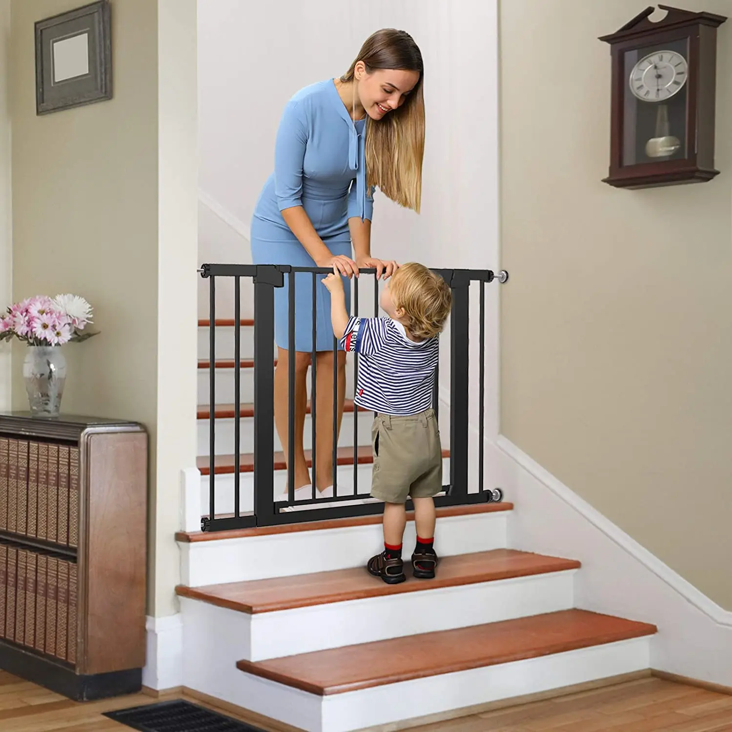 Hot Selling Security Safety Protection Indoor Gate Fence Barrier Toddlers Door Moveable Cheap