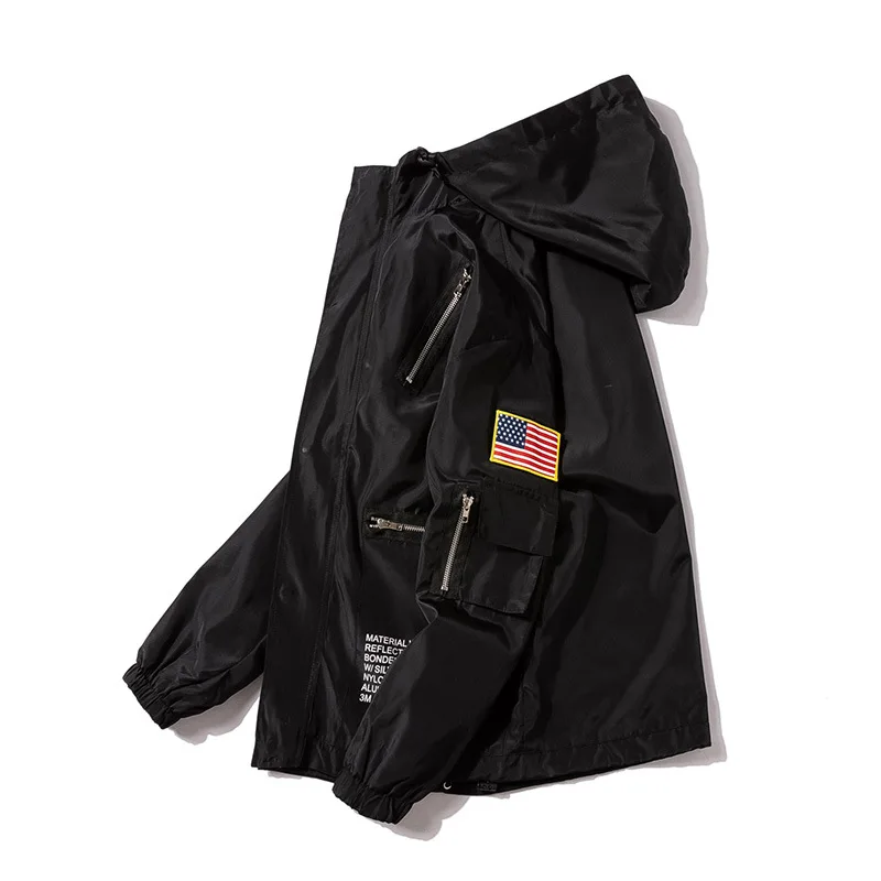 Wholesale Men 100% High Quality Add Cotton NASA Bomber Flight Jacket