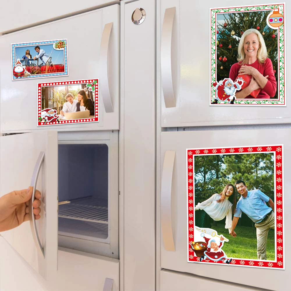 Factory Direct Sale Fridge Block Acrylic 4X6 Levitation Floating Digital Clear Magnetic Display Photo Frame