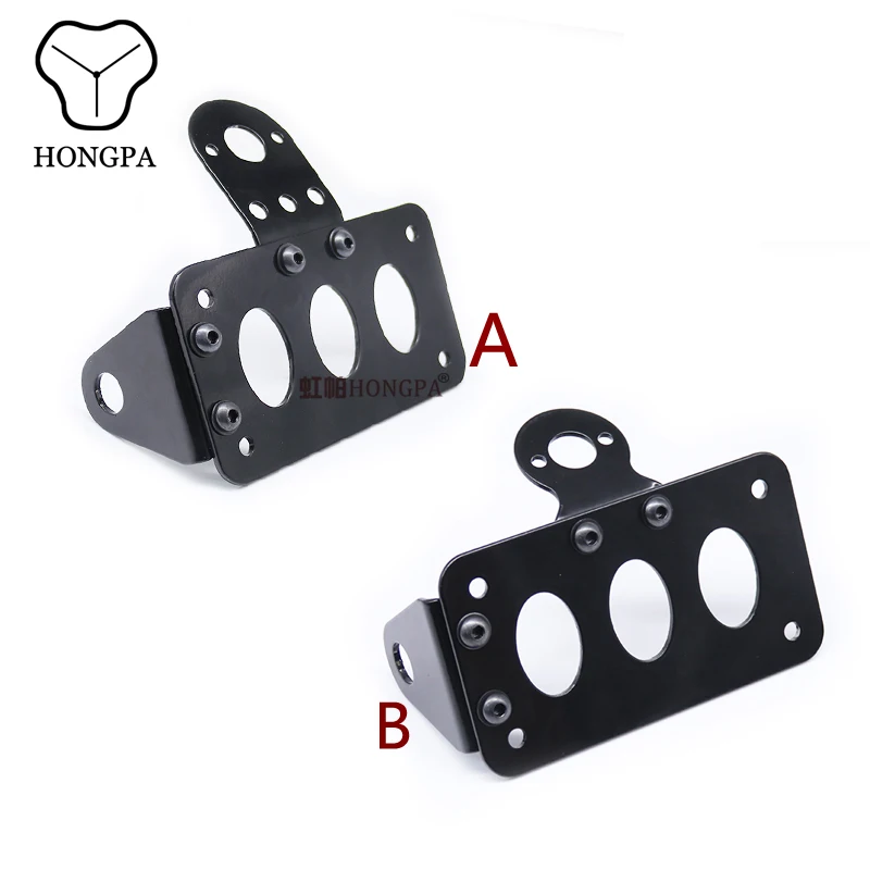 Универсальный алюминиевый сплав задний фонарь номерной знак Боковое крепление для стойки с держателем и аксессуары