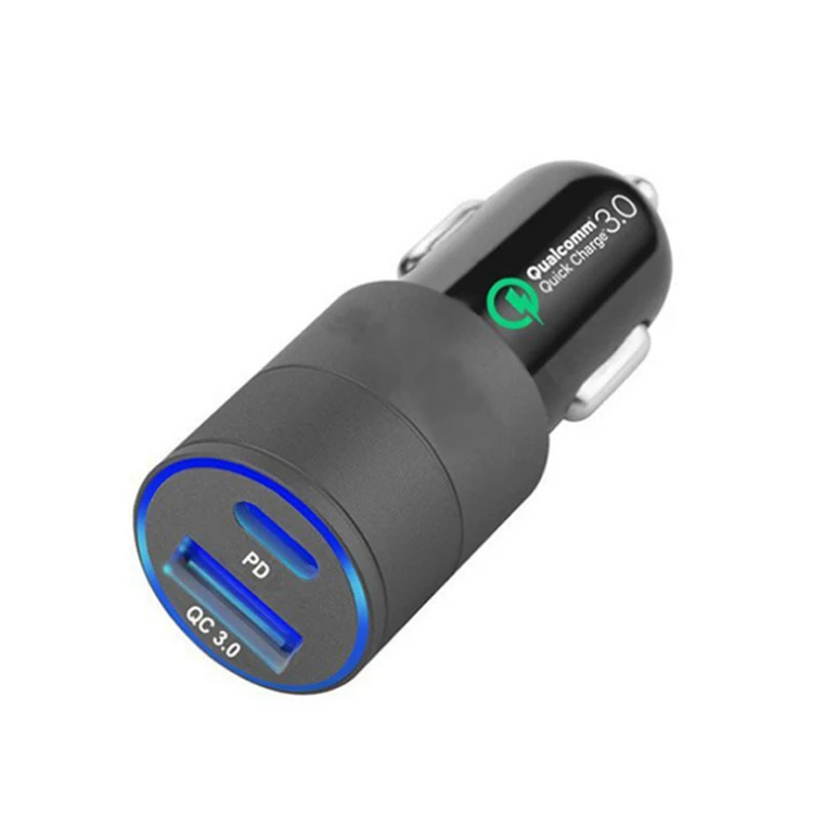 Автомобильное зарядное устройство с 2 usb-портами, 18 Вт, 36 Вт