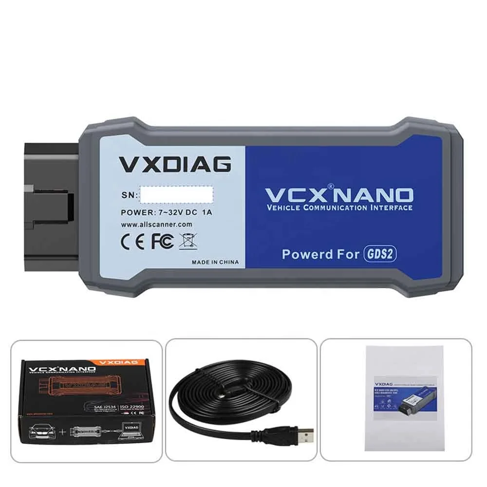 High Quality VXDIAG VCX NANO For GM/OPEL Multiple GDS2&TIS2WEB Diagnostic Tool Obd2 Scanner With USB