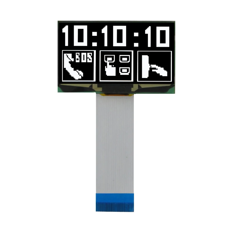 
oled display 128x64 white graphic lcd module 2.7 inch oled 12864 built in spi interface 
