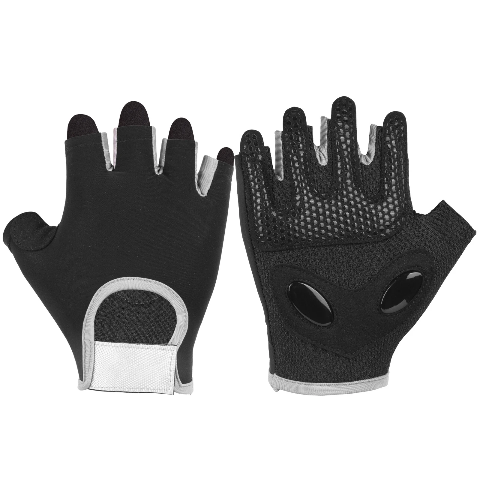 Sports half-finger liquid silicone protective fitness gloves skipping yoga breathable thickened palm pad wear-resistant non-slip