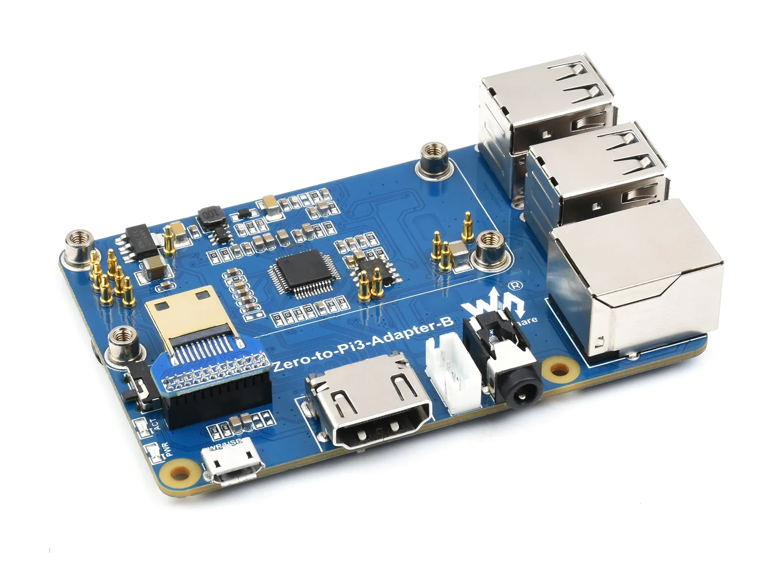 WM8960 Hi-Fi Sound Card HAT for Raspberry Pi, Stereo CODEC, Play/Record