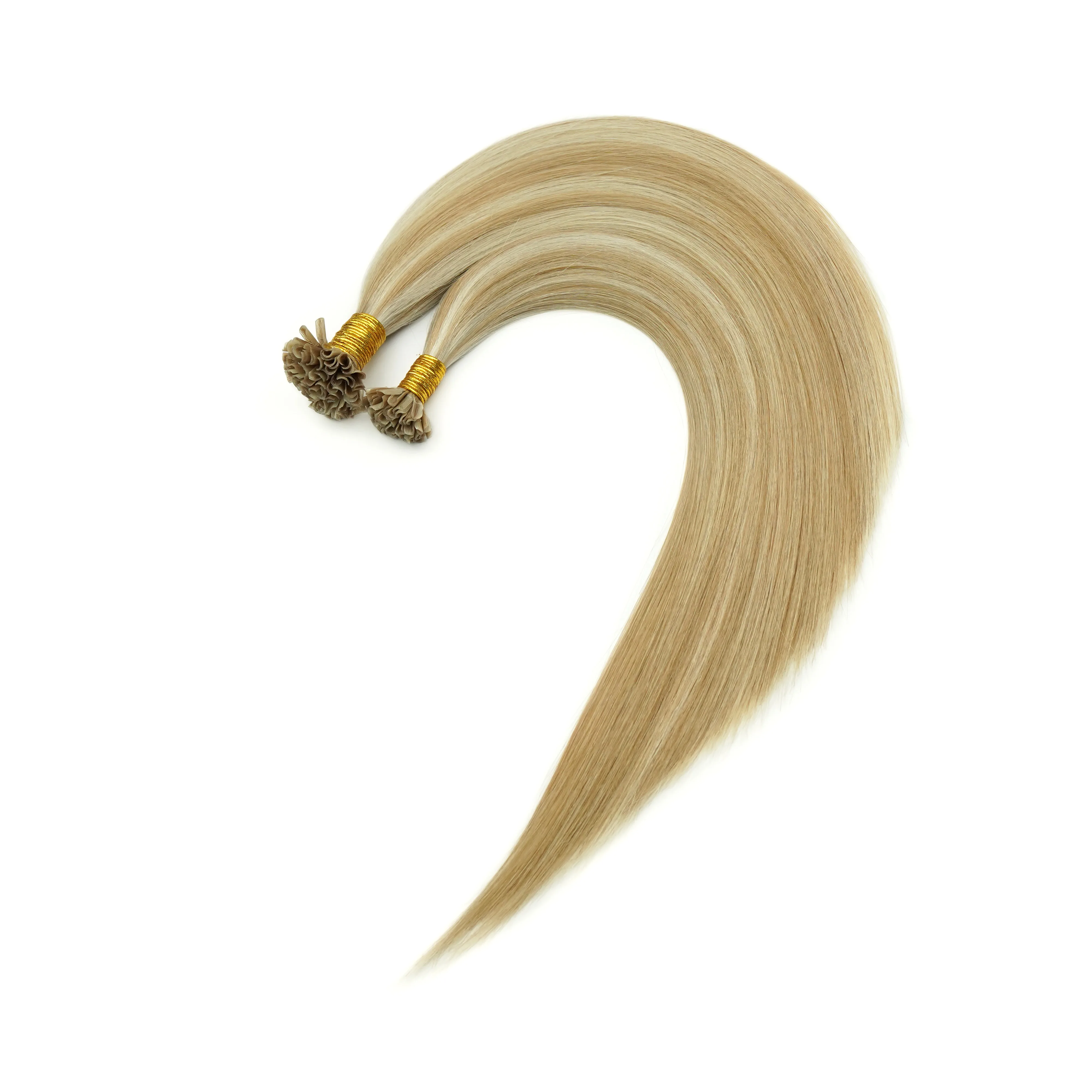 Wholesale Double Drawn Italian Keratin Prebonded U Tip Hair Extensions Virgin Human Hair