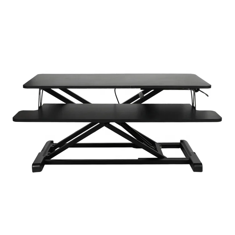 Built-In Keyboard Holder Variable Height Adjustable Table Gas Lift Adjustable Desk