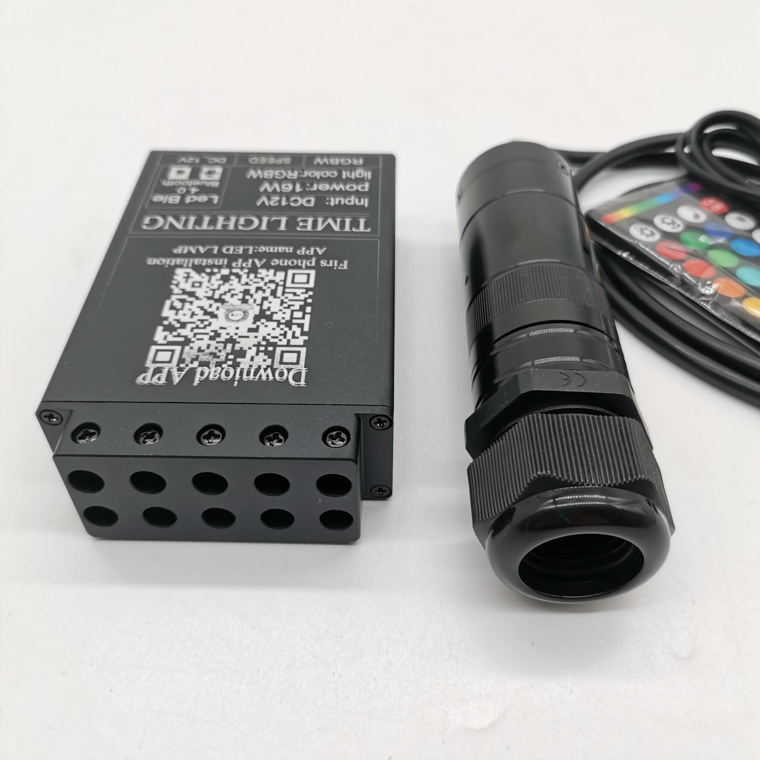 Starry sky and Meteor fiber optical light source 16W RGBW fiber optic lights  colorful remote control for car decoration