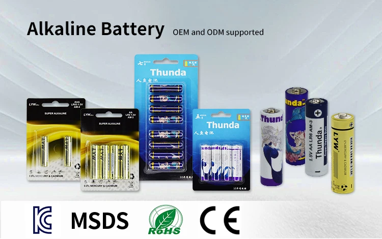 High Capacity Non Rechargeable 1.5V LR 03 AAA LR6 AA Alkaline Battery