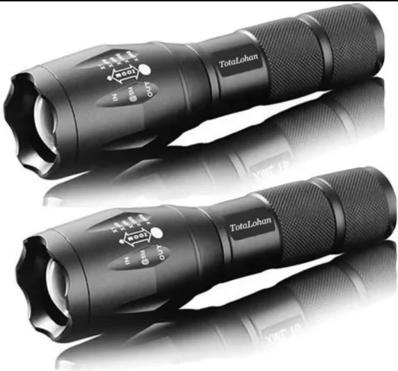 Flashlight T6 Zoomable Adjustable 5 Modes 1000 Lumens Tactical torch Rechargeable Hand Torch With Power Display Led Flashlight