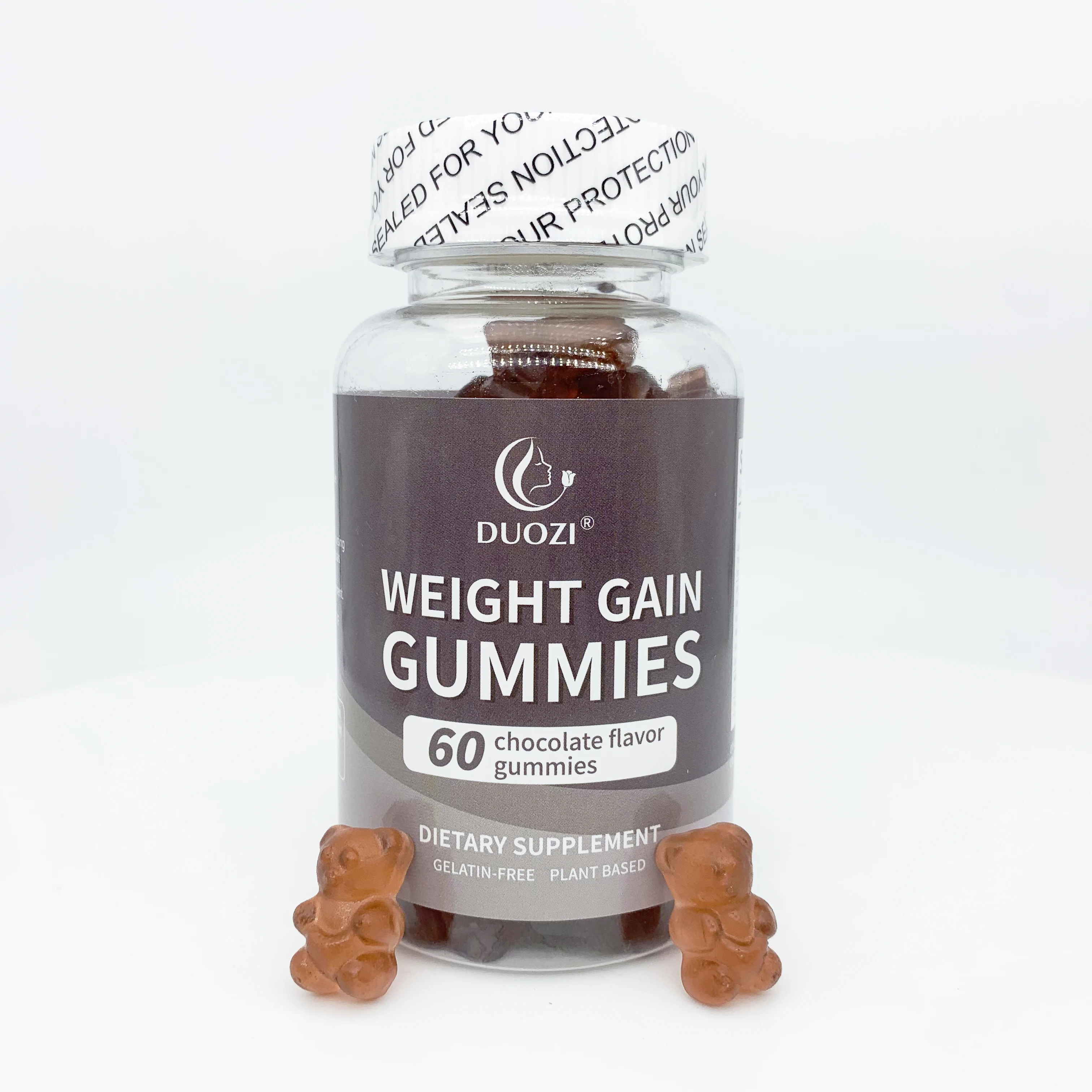 OEM private logo weight gain gummies men women maca extract weight gain supplements gummies candy