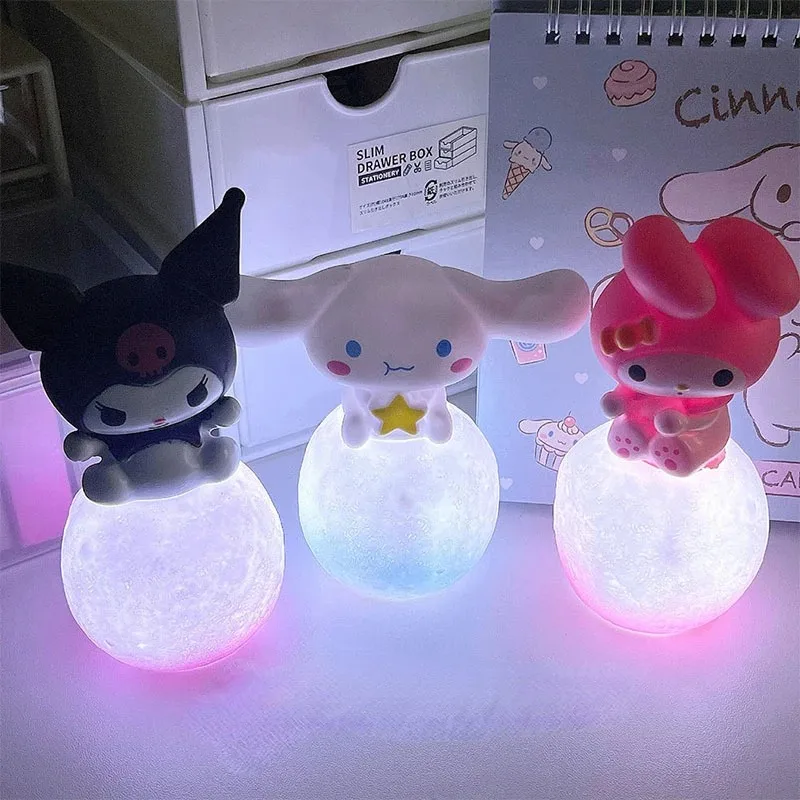 4 вида стилей kuromi melody kt cat Cinnamoroll с подсветкой прикроватная лампа для детей Подарки