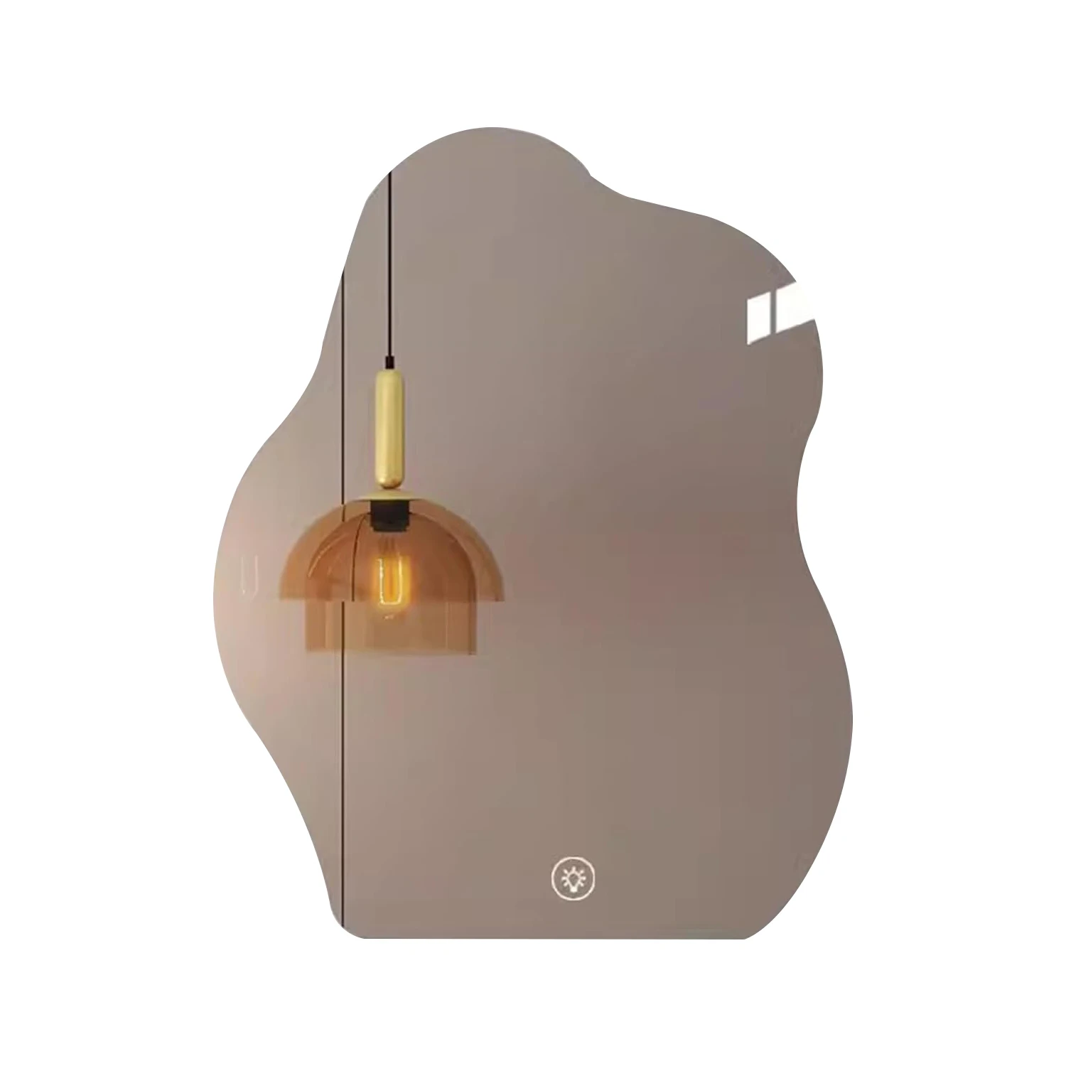 Cloud shaped LED smart bathroom wall mirror with touch switch explosion-proof decoration LED bath mirrors