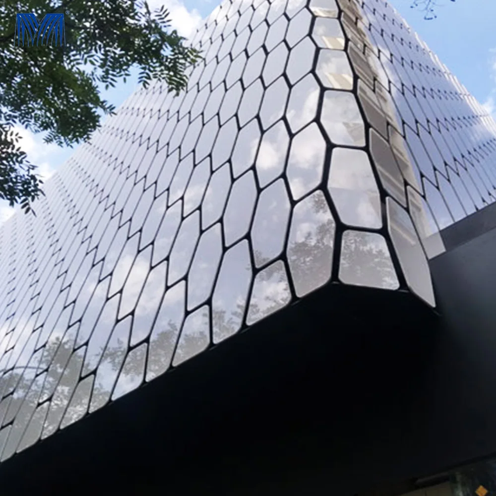 China Building Decorative Marble Look Aluminum Veneer Building Exterior Wall Cladding Carved Aluminum Mashrabiya Wall Screen
