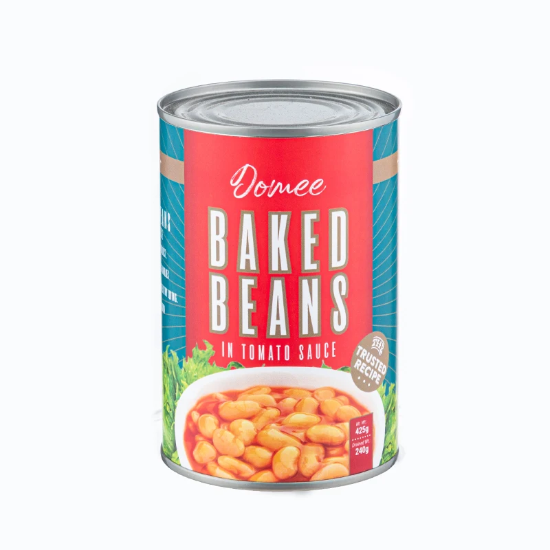 Domee Factory Directly Bulk Healthy Vegetable Canned Baked Beans In Tomato Sauce