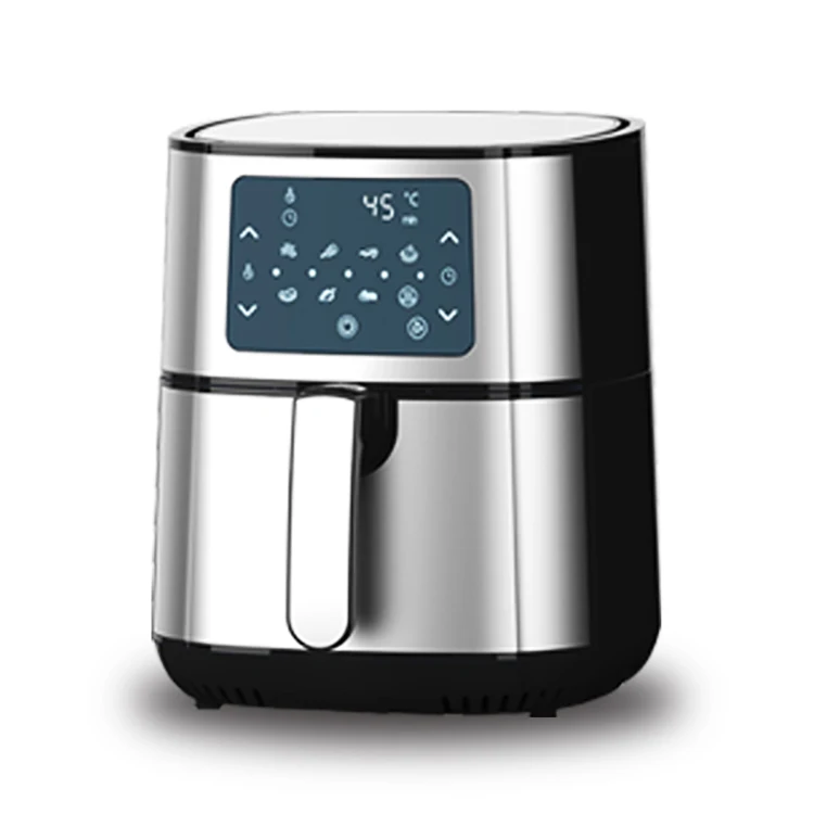 Stainless Steel Household Electric Fryer French Fry Machine Automatic Multi-Function Intelligent Smokeless Air